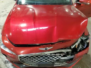 2021 Genesis G70 2.0T with VIN KMTG64LA0MU073278, listed as a Copart auction lot 76796594 with 47,983 mi miles and Salvage Title. Bid and sale history available at carsss.com. Image 11.