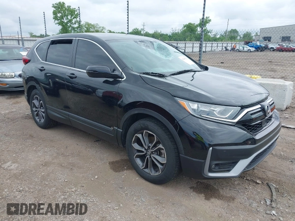 2021 Honda CR-V EX-L with VIN 2HKRW1H84MH424182, listed as a IAAI auction lot 42105121 with 56,672 mi miles and . Bid and sale history available at DreamBid. Image 1.