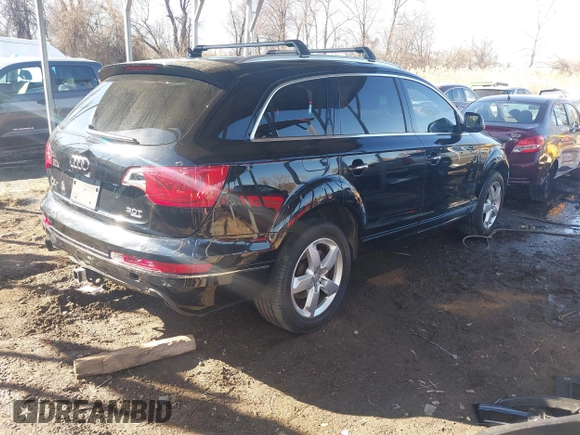2015 Audi Q7 3.0T Premium with VIN WA1CGAFE8FD022759, listed as a IAAI auction lot 41396200 with 1 mi miles. Bid and sale history available at carsss.com. Image 4.