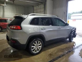 2016 Jeep Cherokee Limited with VIN 1C4PJMDB6GW162558, listed as a Copart auction lot 62741085 with 124,073 mi miles and Salvage title. Bid and sale history available at DreamBid. Image 3.
