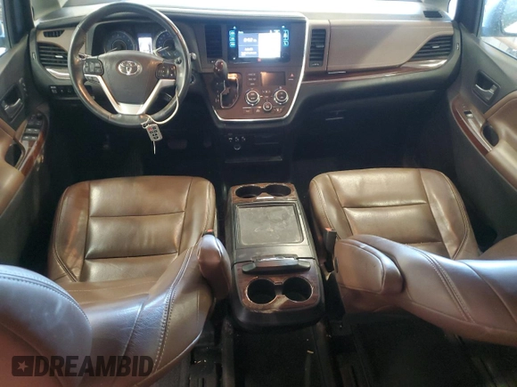 2016 Toyota Sienna XLE with VIN 5TDYK3DC1GS712589, listed as a Copart auction lot 53481245 with 125,487 mi miles and Salvage Title. Bid and sale history available at carsss.com. Image 8.
