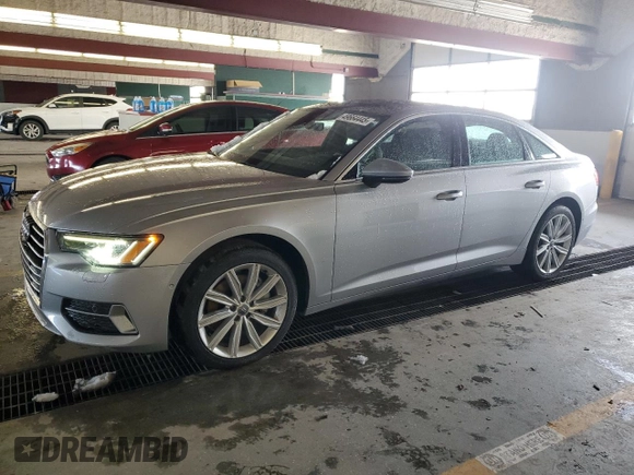 2020 Audi A6 Premium Plus with VIN WAUE8AF24LN006398, listed as a Copart auction lot 49664445 with 71,575 mi miles and Salvage Title. Bid and sale history available at carsss.com. Image 1.