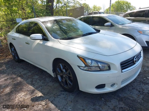 2014 Nissan Maxima 3.5 SV w/Premium Pkg with VIN 1N4AA5AP5EC497245, listed as a IAAI auction lot 42071331 with 127,757 mi miles. Bid and sale history available at carsss.com. Image 1.