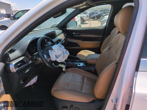 2021 Kia Telluride SX with VIN 5XYP5DHC2MG176084, listed as a Copart auction lot 58782485 with 55,863 mi miles and Salvage title. Bid and sale history available at DreamBid. Image 7.