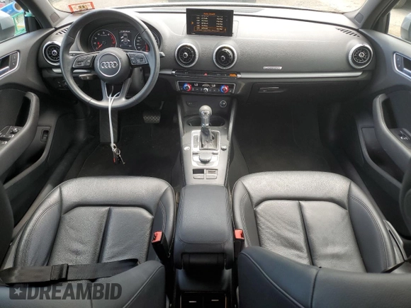 2017 Audi A3 Sedan Premium with VIN WAUB8GFF6H1073561, listed as a Copart auction lot 61051214 with 38,342 mi miles and Salvage Title. Bid and sale history available at carsss.com. Image 8.