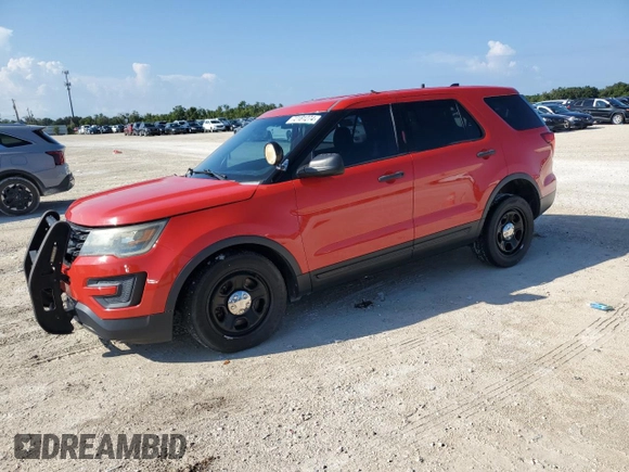 2016 Ford Utility Police Interceptor with VIN 1FM5K8AR9GGB55543, listed as a Copart auction lot 72181274 with 67,539 mi miles and Salvage Title. Bid and sale history available at carsss.com. Image 1.