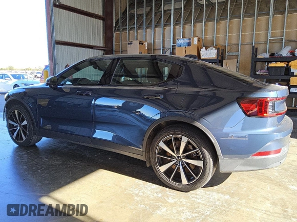2021 Polestar 2 Launch Edition with VIN LPSED3KAXML016589, listed as a Copart auction lot 80163124 with 61,678 mi miles and Clean Title. Bid and sale history available at carsss.com. Image 2.