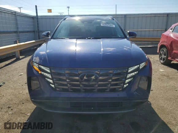2022 Hyundai Tucson Limited with VIN 5NMJECAEXNH157589, listed as a Copart auction lot 46802505 with 16,702 mi miles and Salvage Title. Bid and sale history available at carsss.com. Image 5.