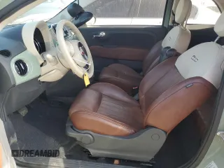 2016 FIAT 500 Lounge z VIN 3C3CFFER4GT143136, wystawiony jako Copart lot #58637325 z przebiegiem 68 761 mil mil oraz Szkoda całkowita • Salvage title. Historia ofert i sprzedaży dostępna na DreamBid. Obrazek 7.