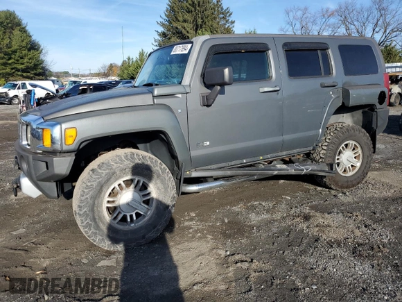 2009 Hummer H3 SUV Luxury with VIN 5GTEN13EX98115734, listed as a Copart auction lot 80717894 with 187,930 mi miles and Salvage Title. Bid and sale history available at carsss.com. Image 1.