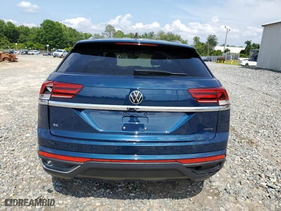 2023 Volkswagen Atlas Cross Sport 2.0T SE with VIN 1V2LC2CA0PC218015, listed as a Copart auction lot 57940744 with 18,021 mi miles and Salvage Title. Bid and sale history available at carsss.com. Image 6.