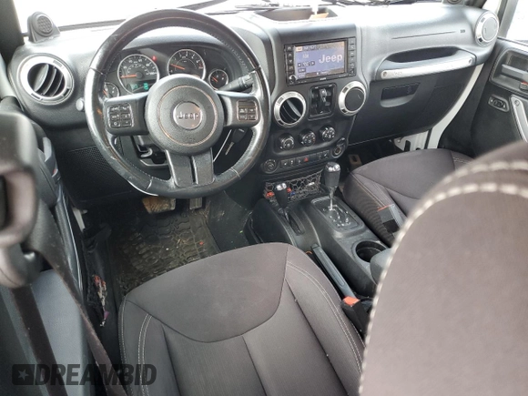 2014 Jeep Wrangler Unlimited Sahara with VIN 1C4BJWEGXEL129190, listed as a Copart auction lot 80462884 with 75,766 mi miles and Non Repairable. Bid and sale history available at carsss.com. Image 8.