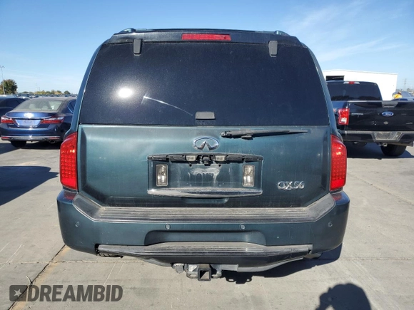 2004 Infiniti QX56 with VIN 5N3AA08A54N812257, listed as a Copart auction lot 79420844 with 0 mi miles and Salvage Title. Bid and sale history available at carsss.com. Image 6.