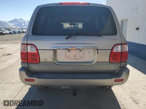 2002 Lexus LX 470 z VIN JTJHT00W523513337, wystawiony jako Copart lot #47001735 z przebiegiem 261 108 mil mil oraz Szkoda całkowita • Salvage title. Historia ofert i sprzedaży dostępna na DreamBid. Obrazek 6.