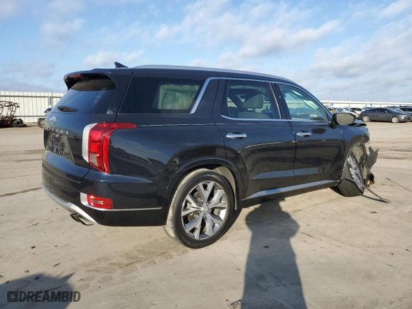 2021 Hyundai Palisade Limited with VIN KM8R54HE0MU211192, listed as a Copart auction lot 46872705 with 33,592 mi miles and Salvage Title. Bid and sale history available at carsss.com. Image 3.