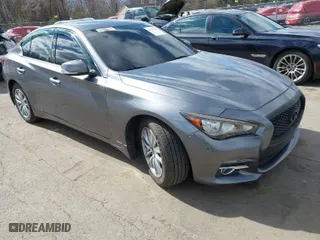 2016 Infiniti Q50 3.0t Premium with VIN JN1EV7AR7GM345514, listed as a IAAI auction lot 42064465 with 107,935 mi miles. Bid and sale history available at carsss.com. Image 1.