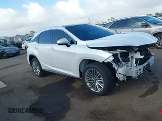 2022 Lexus RX with VIN 2T2JZMAA8NC239507, listed as a IAAI auction lot 41846081 with 17,438 mi miles. Bid and sale history available at carsss.com. Image 1.