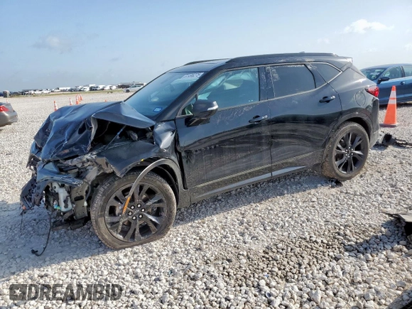 2020 Chevrolet Blazer RS с VIN 3GNKBERS7LS534783, выставлен на аукционе Copart как лот 61496275 с пробегом 69 390 миль миль и Списание • Salvage title. История ставок и продаж доступна на DreamBid. Изображение 1.