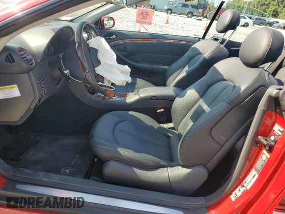 2005 Mercedes-Benz CLK 500 with VIN WDBTK75J65F148366, listed as a Copart auction lot 63041965 with Not provided miles and Salvage title. Bid and sale history available at DreamBid. Image 7.