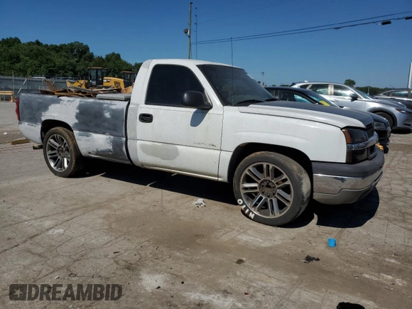 2003 Chevrolet Silverado 1500 Work Truck z VIN 1GCEC14X45Z194724, wystawiony jako Copart lot #64786374 z przebiegiem Nie podano mil oraz Szkoda całkowita • Salvage title. Historia ofert i sprzedaży dostępna na DreamBid. Obrazek 4.