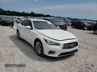 2018 Infiniti Q50 Luxe with VIN JN1EV7AP4JM352281, listed as a Copart auction lot 62262735 with 148,158 mi miles and Salvage title. Bid and sale history available at DreamBid. Image 13.