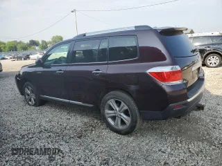 2012 Toyota Highlander Limited with VIN 5TDDK3EH3CS126771, listed as a Copart auction lot 61068925 with 284,891 mi miles and Non repairable. Bid and sale history available at DreamBid. Image 2.