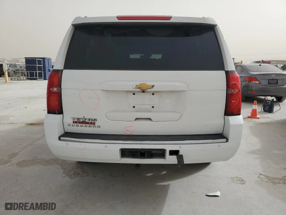 2016 Chevrolet Suburban LTZ with VIN 1GNSKJKC7GR163371, listed as a Copart auction lot 49166145 with 88,516 mi miles and Salvage Title. Bid and sale history available at carsss.com. Image 6.