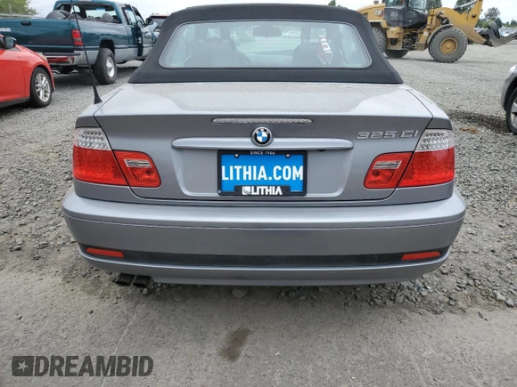 2005 BMW 3 Series 325Ci z VIN WBABW33435PL35773, wystawiony jako Copart lot #60753975 z przebiegiem Nie podano mil oraz Szkoda całkowita • Salvage title. Historia ofert i sprzedaży dostępna na DreamBid. Obrazek 6.