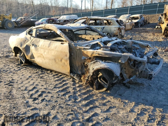 2021 Ford Mustang Mach 1 with VIN 1FA6P8R0XM5550893, listed as a Copart auction lot 83964934 with 0 mi miles and Salvage Title. Bid and sale history available at carsss.com. Image 4.