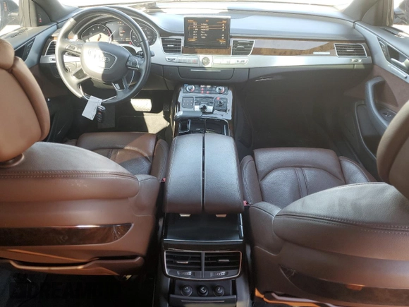 2014 Audi A8 3.0T with VIN WAURGAFD7EN011250, listed as a Copart auction lot 83664654 with 102,924 mi miles and Salvage title. Bid and sale history available at DreamBid. Image 8.