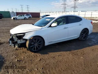 2016 Kia Cadenza with VIN KNALN4D76G5215146, listed as a Copart auction lot 46990565 with 95,512 mi miles and Salvage Title. Bid and sale history available at DreamBid. Image 1.