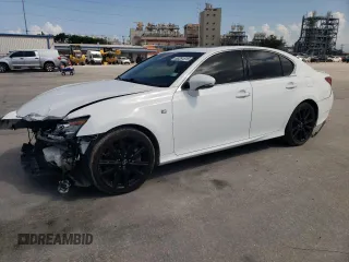 2014 Lexus GS 350 with VIN JTHBE1BLXE5029876, listed as a Copart auction lot 63291515 with 112,904 mi miles and Salvage title. Bid and sale history available at DreamBid. Image 1.