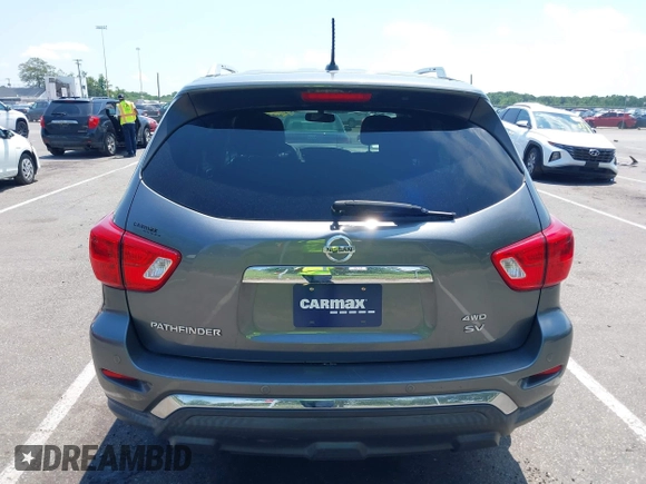 2018 Nissan Pathfinder SV with VIN 5N1DR2MM8JC645166, listed as a IAAI auction lot 42666765 with 81,544 mi miles and . Bid and sale history available at DreamBid. Image 16.