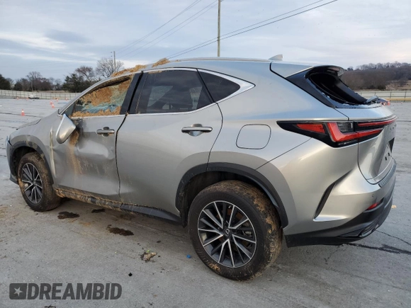 2022 Lexus NX with VIN JTJGGCEZ8N2000887, listed as a Copart auction lot 45509225 with 43,897 mi miles and Salvage Title. Bid and sale history available at carsss.com. Image 2.