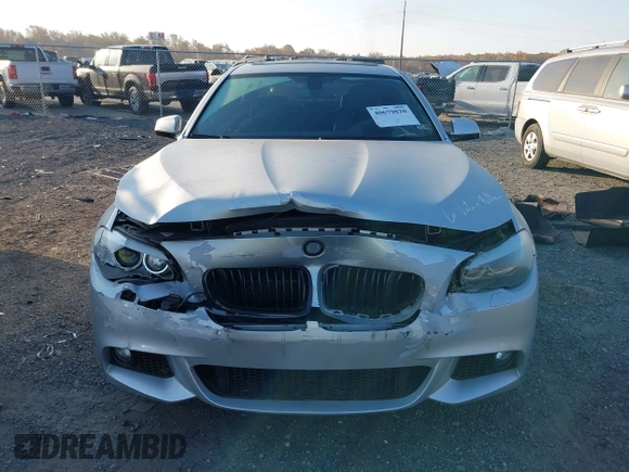 2013 BMW 5 Series 550i with VIN WBAFR9C51DDX79769, listed as a IAAI auction lot 40679820 with 101,347 mi miles and . Bid and sale history available at carsss.com. Image 12.