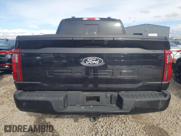 2024 Ford F-150 XLT with VIN 1FTFW3L89RKD35576, listed as a Copart auction lot 49867725 with 8,608 mi miles and Salvage Title. Bid and sale history available at DreamBid. Image 6.