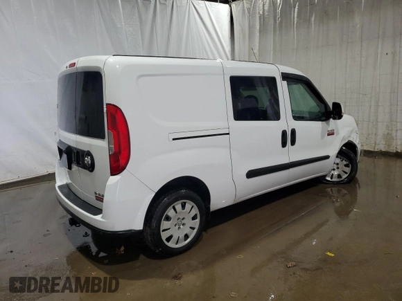 2017 Ram ProMaster City Cargo Tradesman SLT with VIN ZFBERFBBXH6D83800, listed as a Copart auction lot 75333564 with 107,509 mi miles and Salvage Title. Bid and sale history available at DreamBid. Image 3.