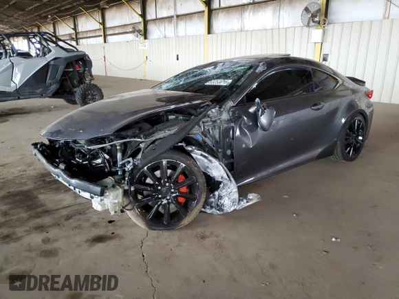 2015 Lexus RC 350 F Sport z VIN JTHHE5BC7F5005893, wystawiony jako Copart lot #53253015 z przebiegiem 107 217 mil mil oraz Szkody całkowita. Historia ofert i sprzedaży dostępna na DreamBid. Obrazek 1.