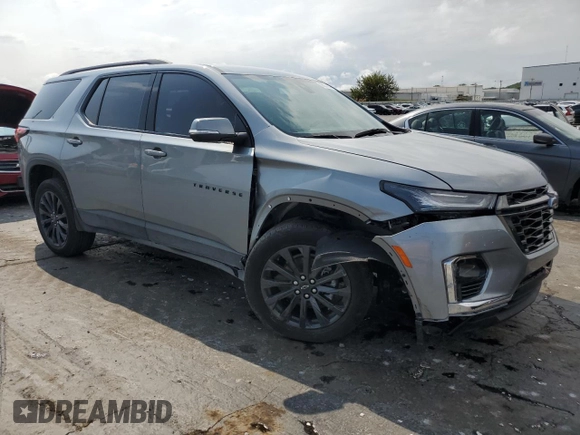 2023 Chevrolet Traverse RS with VIN 1GNERJKW2PJ188602, listed as a Copart auction lot 66934444 with 18,107 mi miles and Salvage Title. Bid and sale history available at carsss.com. Image 4.