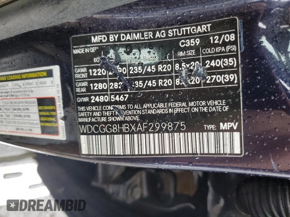 2010 Mercedes-Benz GLK 350 z VIN WDCGG8HBXAF299875, wystawiony jako Copart lot #58207195 z przebiegiem 151 597 mil mil oraz Szkoda całkowita • Salvage title. Historia ofert i sprzedaży dostępna na DreamBid. Obrazek 14.
