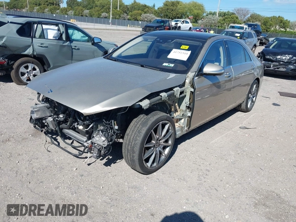 2019 Mercedes-Benz S 560 z VIN WDDUG8DB2KA483775, wystawiony jako IAAI lot #41752310 z przebiegiem 21 794 mil mil oraz . Historia ofert i sprzedaży dostępna na DreamBid. Obrazek 2.