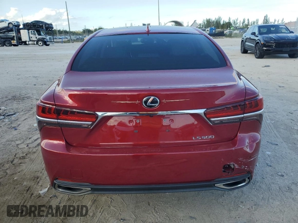 2019 Lexus LS 500 with VIN JTHB51FF0K5009992, listed as a Copart auction lot 79403714 with 49,433 mi miles and Salvage title. Bid and sale history available at DreamBid. Image 6.
