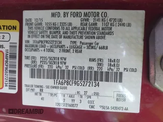 2016 Ford Mustang GT z VIN 1FA6P8CF9G5272134, wystawiony jako IAAI lot #42652613 z przebiegiem 72 573 mil mil oraz . Historia ofert i sprzedaży dostępna na DreamBid. Obrazek 9.