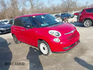 2015 FIAT 500L Pop with VIN ZFBCFAAH3FZ031045, listed as a IAAI auction lot 41727244 with 143,488 mi miles. Bid and sale history available at carsss.com. Image 1.