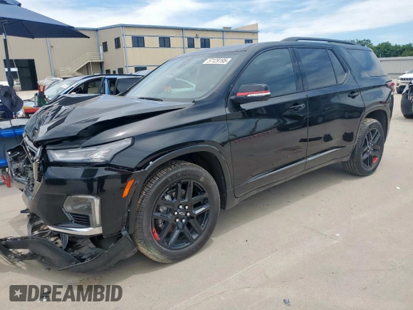 2023 Chevrolet Traverse Premier with VIN 1GNERKKWXPJ182441, listed as a Copart auction lot 57129195 with Not provided miles and Salvage title. Bid and sale history available at DreamBid. Image 1.