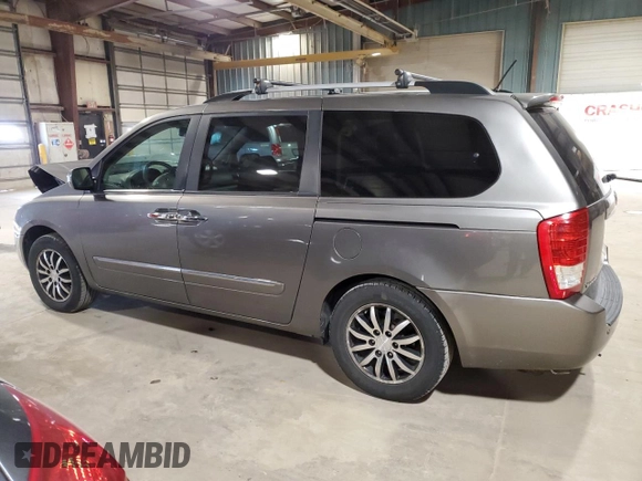 2011 Kia Sedona EX with VIN KNDMH4C79B6398495, listed as a Copart auction lot 47064174 with 169,328 mi miles and Salvage Title. Bid and sale history available at carsss.com. Image 2.