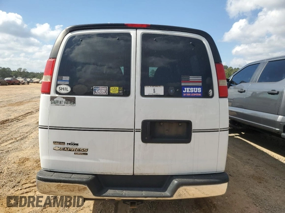 2012 Chevrolet Express Passenger 1LT with VIN 1GAZGYFG6C1106515, listed as a Copart auction lot 78206674 with 185,501 mi miles and Salvage title. Bid and sale history available at DreamBid. Image 6.