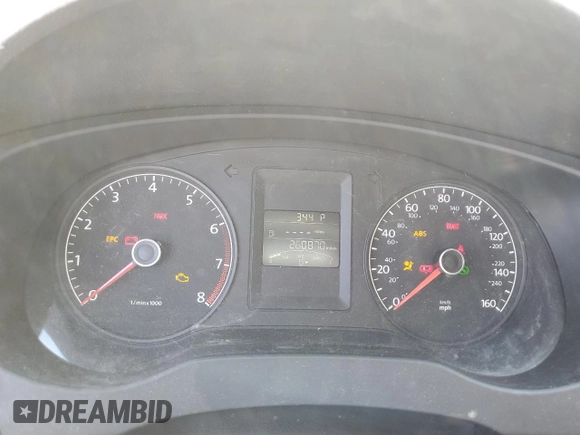 2013 Volkswagen Jetta S with VIN 3VW2K7AJ0DM260336, listed as a Copart auction lot 53988595 with 260,870 mi miles and Salvage title. Bid and sale history available at DreamBid. Image 9.