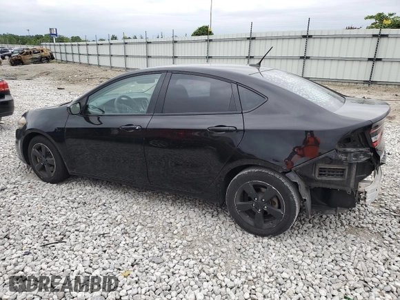 2015 Dodge Dart SXT with VIN 1C3CDFBB2FD364767, listed as a Copart auction lot 57524925 with 73,010 mi miles and Salvage title. Bid and sale history available at DreamBid. Image 2.