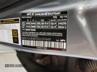 2014 Mercedes-Benz GLK 350 with VIN WDCGG8JB7EG237649, listed as a Copart auction lot 75530284 with 146,380 mi miles and Salvage Title. Bid and sale history available at DreamBid. Image 13.